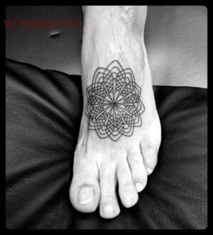 mandala outline tattoo