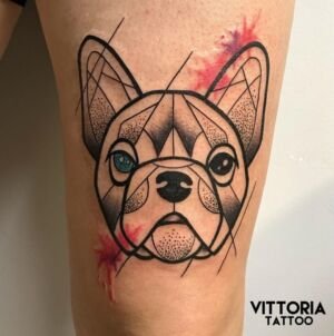 bulldog tattoo by vittoria tattoo