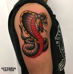 Cobra-snake-tattoo-old-school-vittoriatattoo