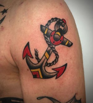 boat anchor tattoo