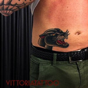 panther tattoo oldschool
