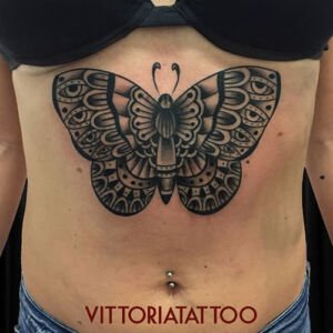 Old School Butterfly Tattoo-tattoo Shop Vittoria