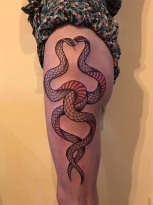 old school snakes tattoo-vittoria tattoo