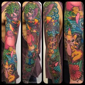 Stitch And Friends Tattoo-vittoriatattoo Aubusson 23200