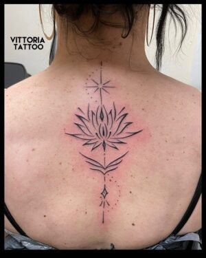 FIN ORNEMENTAL LOTUS TATTOO
