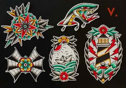 Flash Tattoo-oldschool-vittoriatattoo
