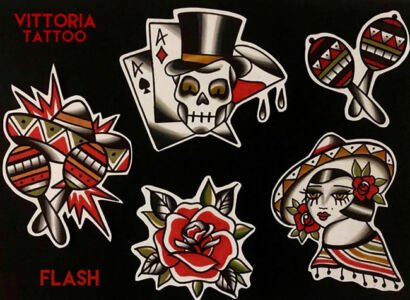 tattoo flash numeros 3