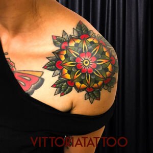 flower mandala tattoo-vittoria tattoo