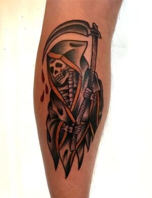 death tattoo oldschool 