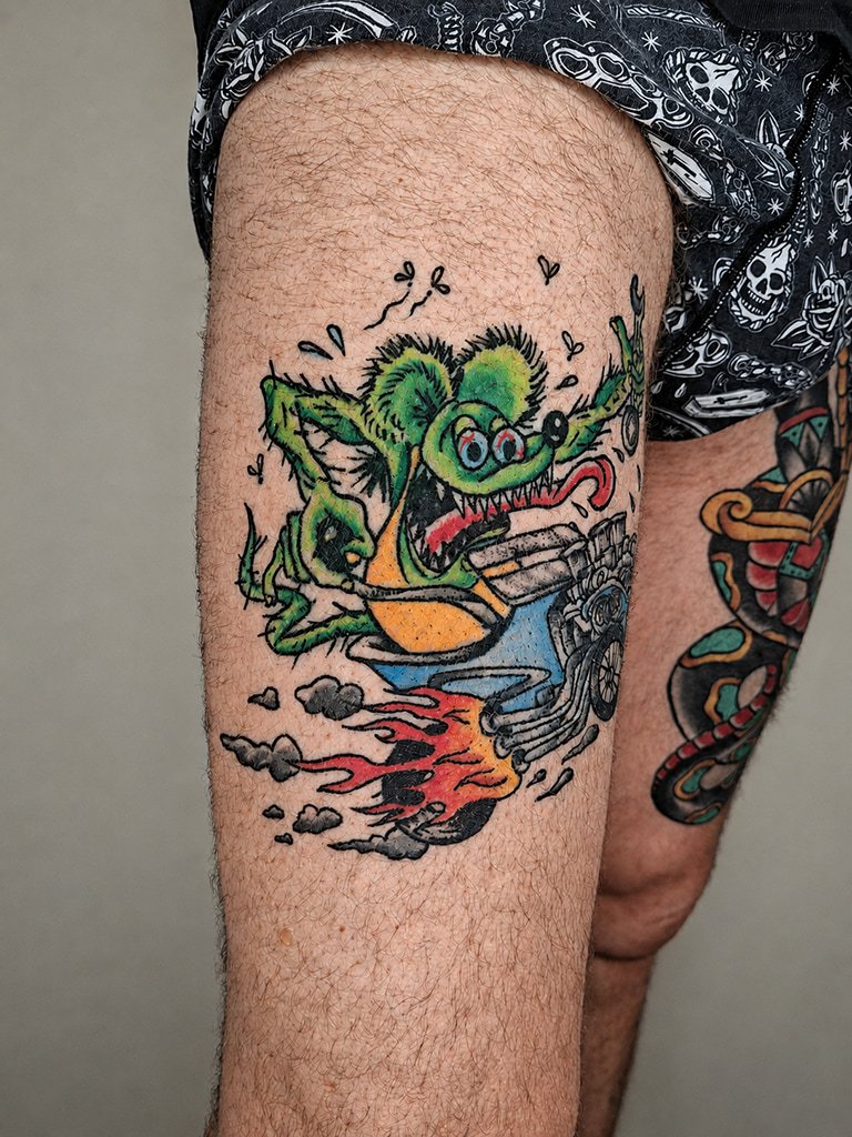 Rat Fink old school-vittoriatattooshop Rat Fink Old School par Vittoria Tattoo