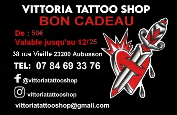 Bon cadeau tattoo