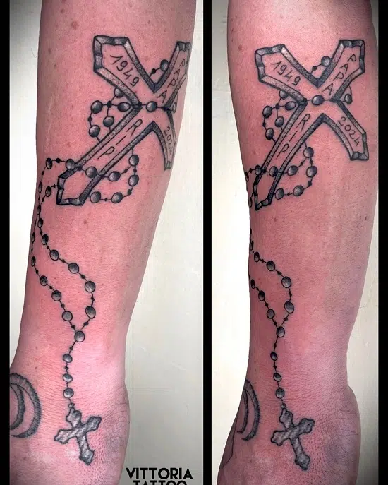 R.I.P Dad Tattoo-vittoriatattoo-salon de tatouage a aubusson