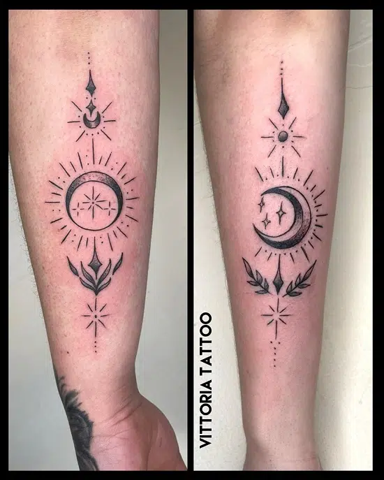 idées de tatouages assortis entre sœurs, réalisé par vittoria salon de tatouage en creuse (23)