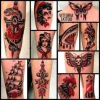 oldschool tattoo by vittoria tattoo