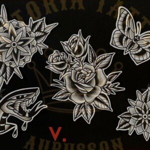 flash tattoo Amour Éternel – vittoriatattoo